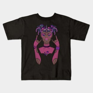 Pixie punk neon cybergoth Kids T-Shirt